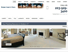 Tablet Screenshot of morgancarpet.com